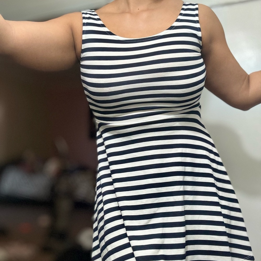 Striped Sleeveless Dress